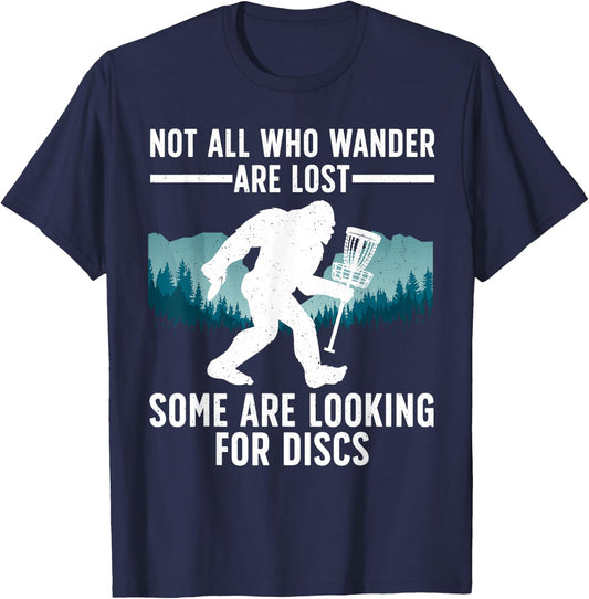 Funny Disc Golf Women Bigfoot Basket Golf Players T-Shirt - T-Shirt | Navy