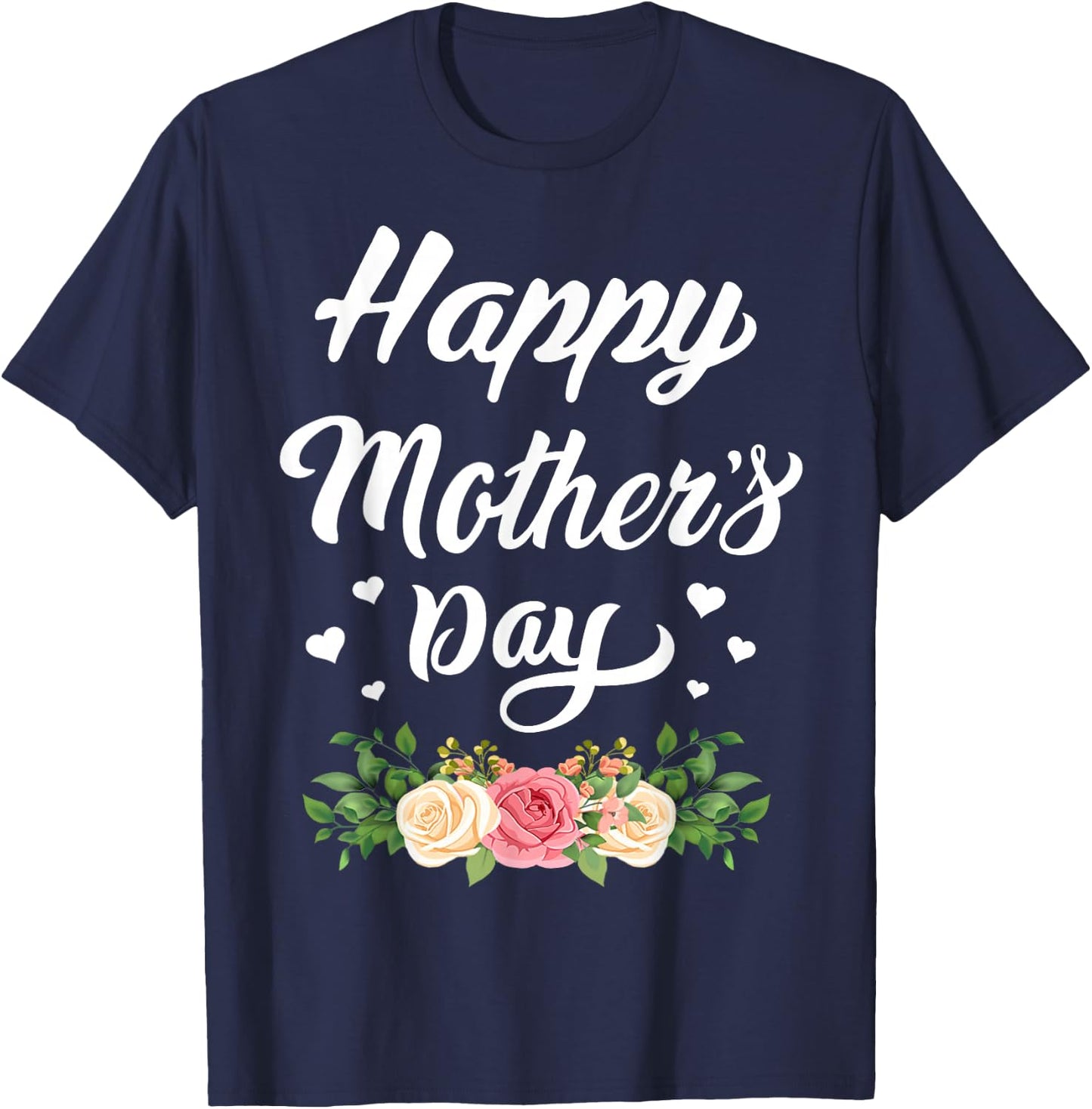 Happy Mother's Day 2024 Mom Grandma T-Shirt - T-Shirt | Navy