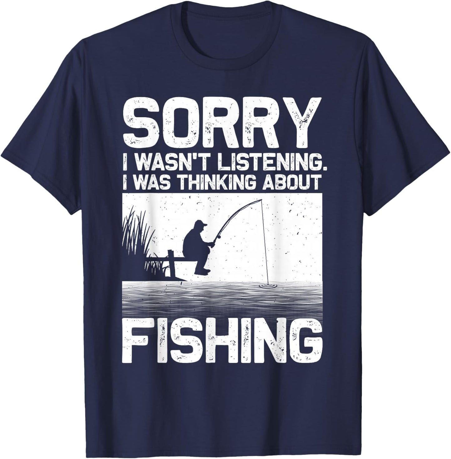 Funny Fishing Women Trout Bass Fisherman Vacation Small T-Shirt - T-Shirt | Navy