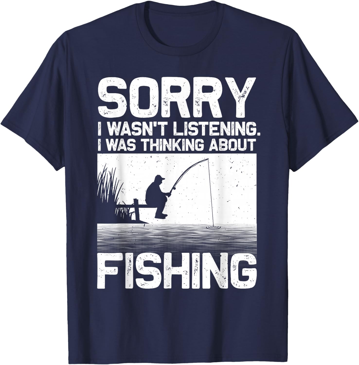 Funny Fishing Women Trout Bass Fisherman Vacation Small T-Shirt - T-Shirt | Navy