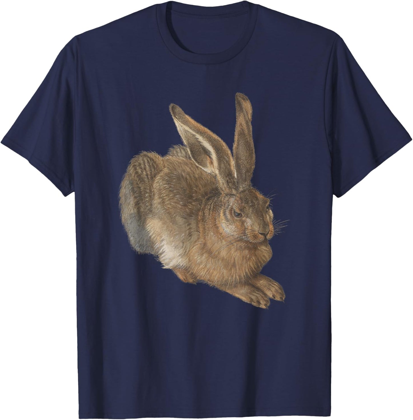 Young Hare (Feldhase) by Albrecht Durer T-Shirt - T-Shirt | Navy