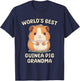 Funny World's Best Guinea Pig Grandma Nana T-Shirt - T-Shirt | Navy