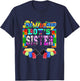 Building Brick Blocks Sister Of Birthday Boy B-day Builder T-Shirt - T-Shirt | Navy
