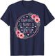 Happiness Is Being A Lolli Floral Flower Mother's Day T-Shirt - T-Shirt | Navy