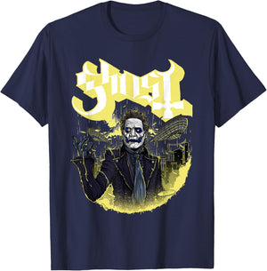 Ghost – Airship Firestorm T-Shirt - T-Shirt | Navy