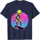 Great Skateboarding Shirts Alien Skater - Skateboard Skater -Adults, Kids Black Short Sleeve Classic Fit T-Shirt - T-Shirt | Navy