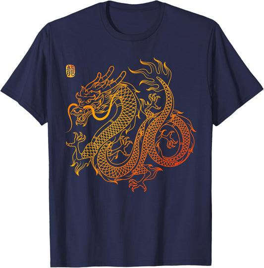 Chinese Dragon T-Shirt - T-Shirt | Navy