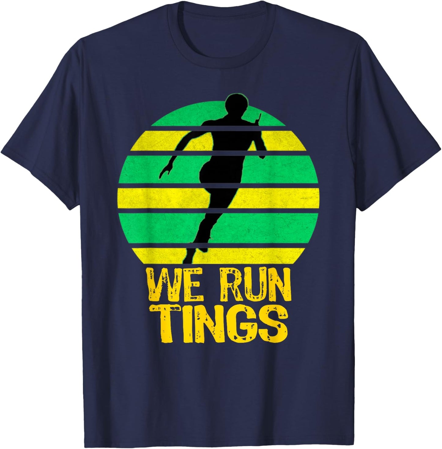 Jamaica Track Quote T-Shirt - T-Shirt | Navy