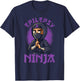 Epilepsy Ninja Purple Ribbon Epileptic Awareness Women Men T-Shirt - T-Shirt | Navy