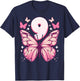 Birthday Girl 9 Years, Butterflies and Number 9 T-Shirt - T-Shirt | Navy