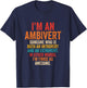 Funny I'm An Ambivert Introvert And Extrovert Vintage Quote T-Shirt - T-Shirt | Navy