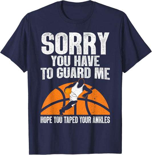 Funny Basketball Women Sports Game Basketball Player T-Shirt - T-Shirt | Navy