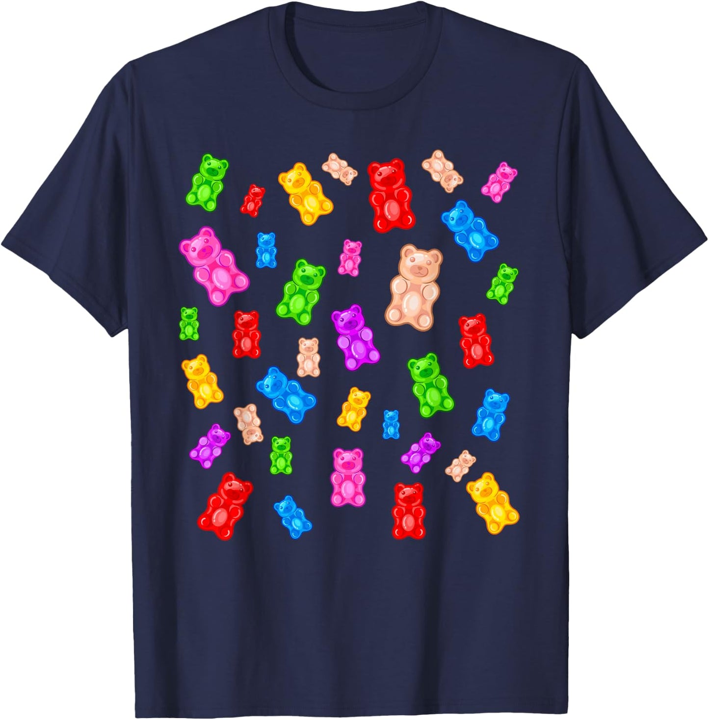 Gummy Bear Candy Mix T-Shirt - T-Shirt | Navy