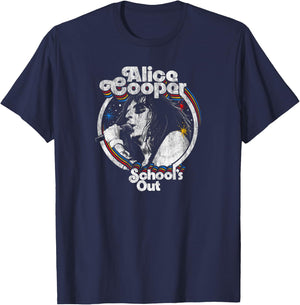 Alice Cooper - Vintage School's Out T-Shirt - T-Shirt | Navy