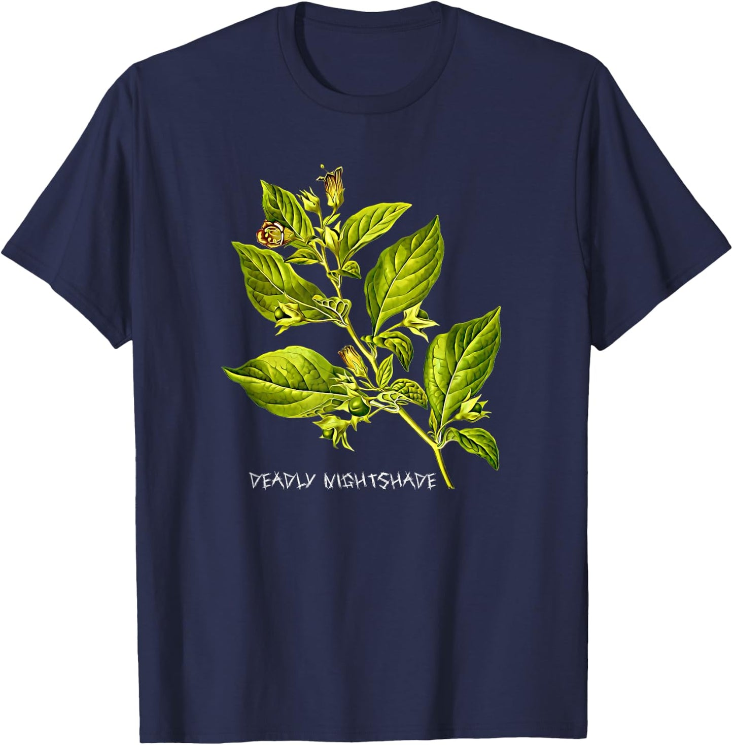 Deadly Nightshade Poisonous Flowering Plant A Gardening T-Shirt - T-Shirt | Navy