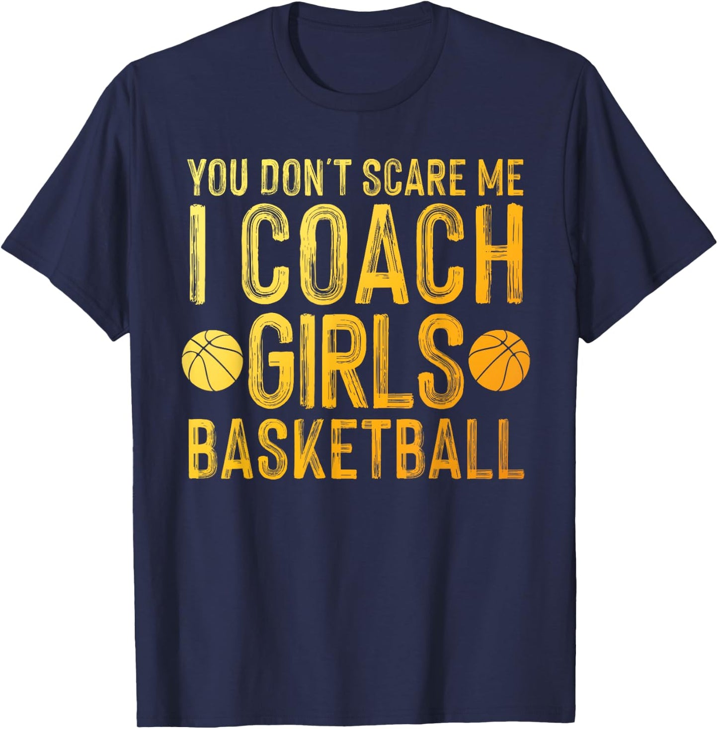 Funny Basketball Coach Art Men Women Team Trainer Instructor T-Shirt - T-Shirt | Navy