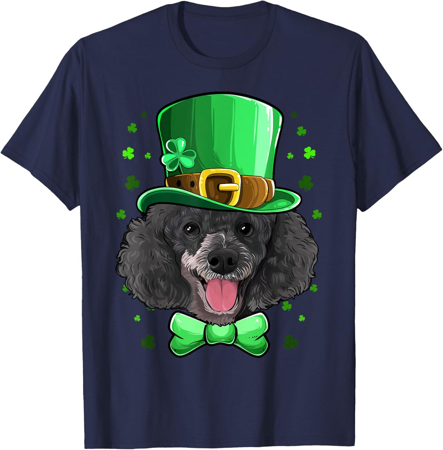 Poodle Leprechaun Costume St Patricks Day T-Shirt - T-Shirt | Navy