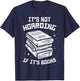 Not Hoarding If Its Books Funny Reading Bookworm Librarian T-Shirt - T-Shirt | Navy