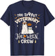 Funny Ghost The Spooky Veterinary Halloween Crew Vet Tech T-Shirt - T-Shirt | Navy