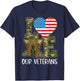Love Our Veterans Day Proud Military US Flag T-Shirt - T-Shirt | Navy