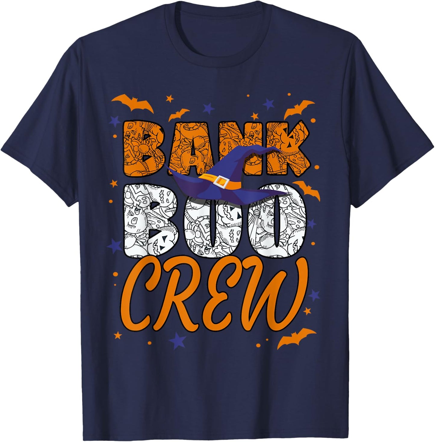 Bank Boo Crew Halloween Banker Bank Teller Matching T-Shirt - T-Shirt | Navy