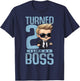 Baby 2nd Birthday Boy Girl 2 Year Like a Boss Kids T-Shirt - T-Shirt | Navy