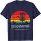 Disc Golf Mononadaphobia funny disk golf T-Shirt - T-Shirt | Navy