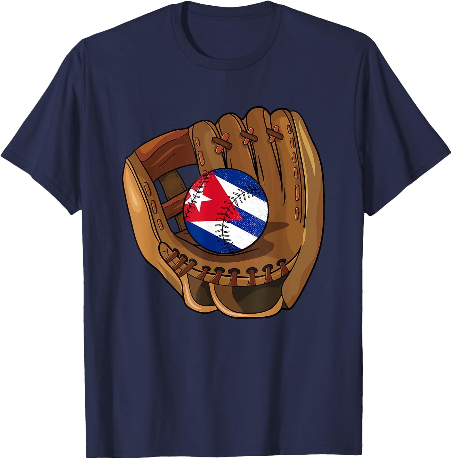 Cuban Baseball Sport Cuba Baseball T-Shirt - T-Shirt | Navy