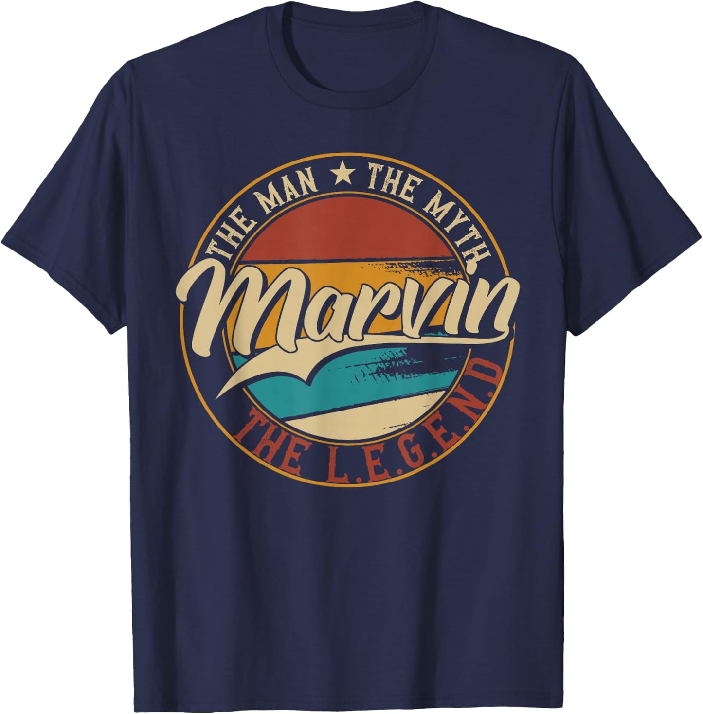 Marvin The man the myth the legend T-Shirt - T-Shirt | Navy