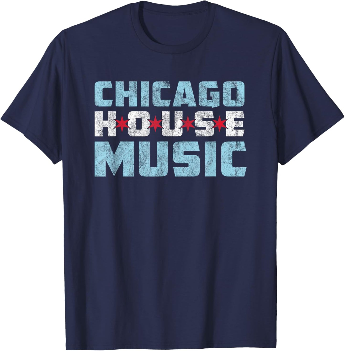 Chicago House Music - EDM Dance Music DJ T-Shirt - T-Shirt | Navy