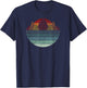 Retro Mountain Outdoors - Hiking, Camping, Rock Climbing T-Shirt - T-Shirt | Navy
