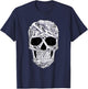 car Mechanic Tools Skull Garage Halloween Costume Skeleton T-Shirt - T-Shirt | Navy