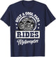 Only a cool papa rides motorcycles Gifts for Motorcycle Fan T-Shirt - T-Shirt | Navy