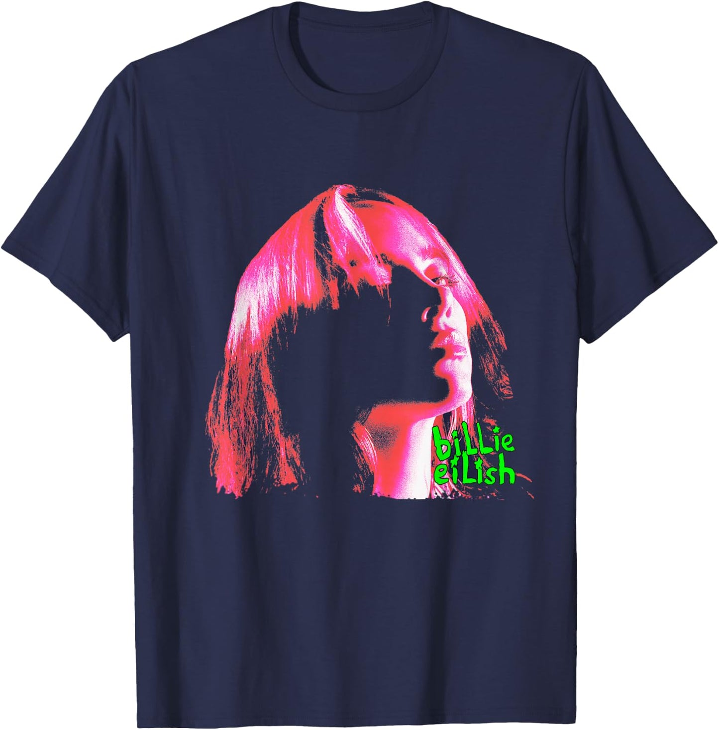 Official Billie Eilish Photographic T-Shirt - T-Shirt | Navy