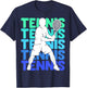 Men's Tennis Apparel & Gift Boys Youth Kids Tennis Black Short Sleeve Size S T-Shirt - T-Shirt | Navy