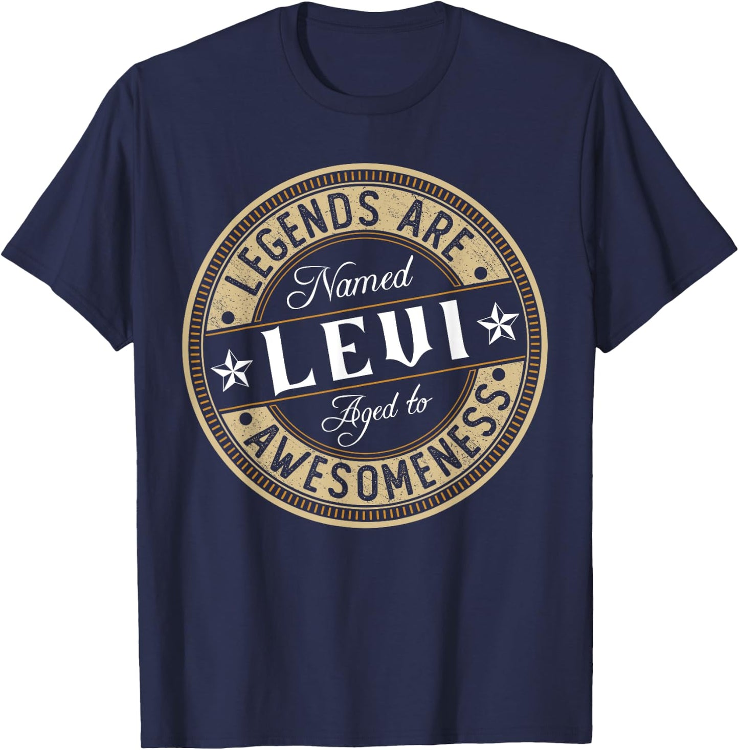 Levi | Legends are Named | Levi T-Shirt - T-Shirt | Navy