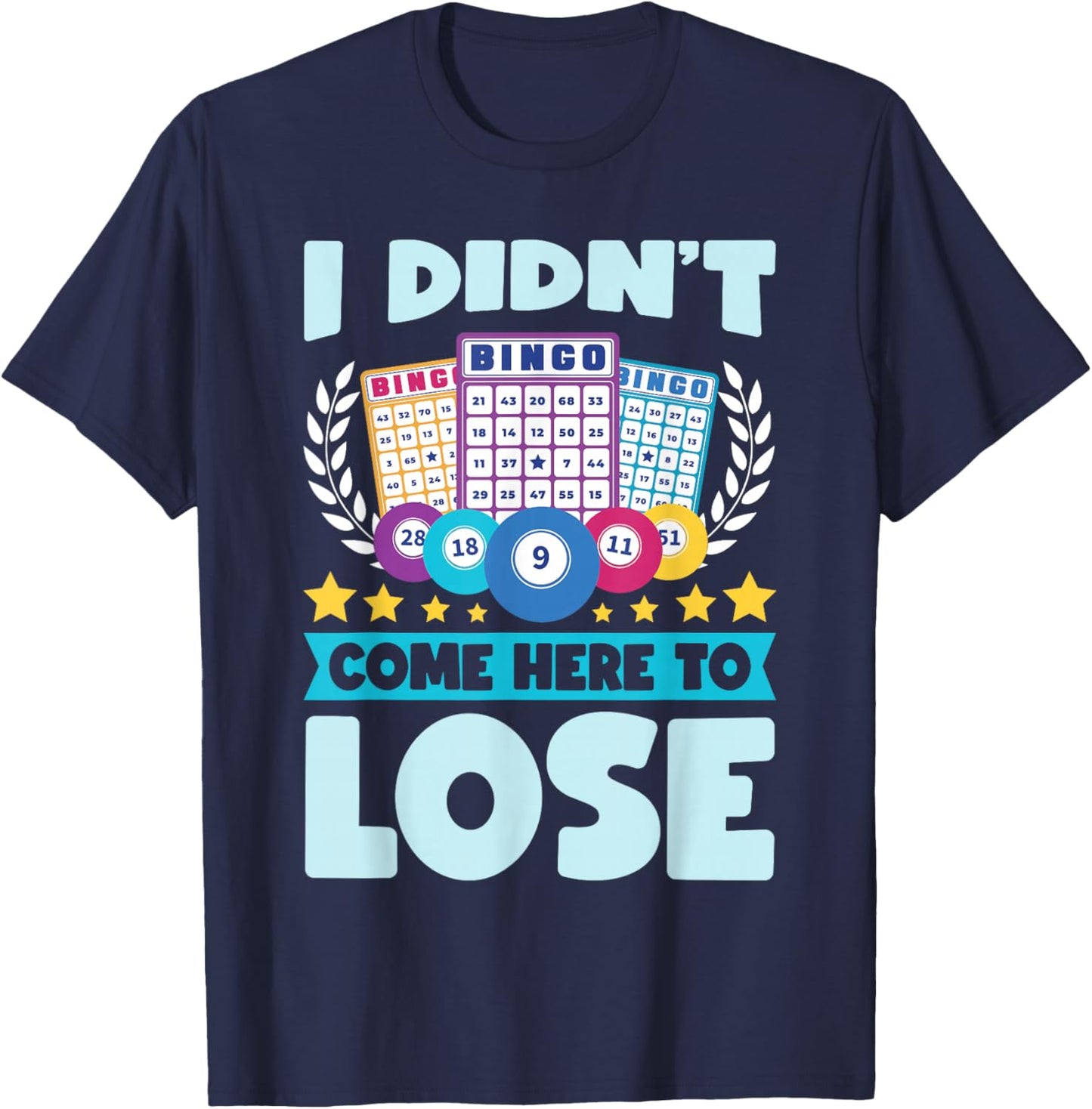 Bingo Player Lover Lucky Bingo T-Shirt - T-Shirt | Navy