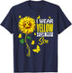 I Wear Yellow For Son Sarcoma Cancer Awareness Support T-Shirt - T-Shirt | Navy