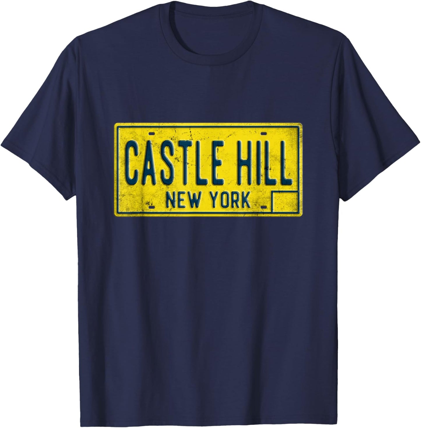 Retro Castle Hill Bronx New York NY Neighborhood Hometown T-Shirt - T-Shirt | Navy