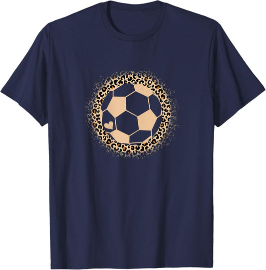 Cute Soccer Player Women Girls T-Shirt - T-Shirt | Navy