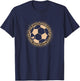 Cute Soccer Player Women Girls T-Shirt - T-Shirt | Navy