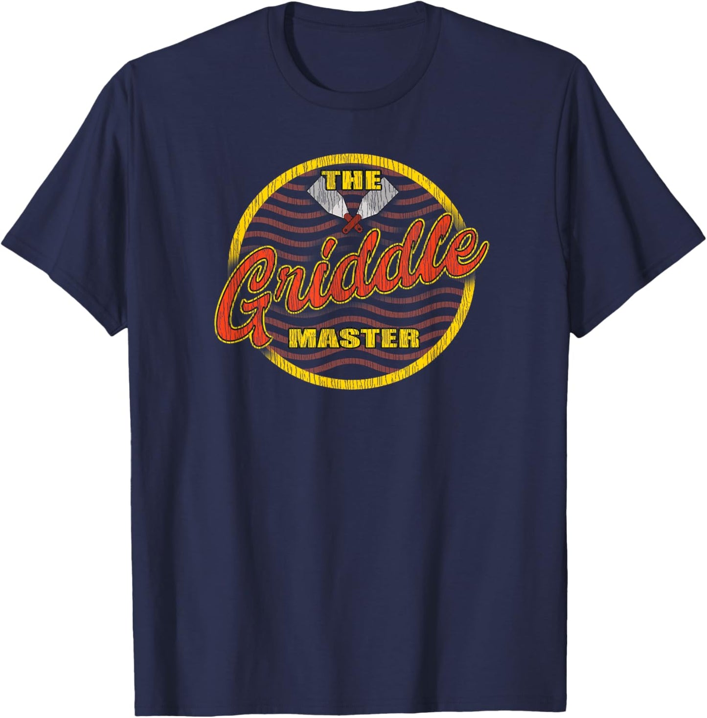 Griddle Master King of the Flat Top Fathers T-Shirt - T-Shirt | Navy