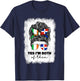 Half Dominican Republic And Irish Ireland Flag Girl Women T-Shirt - T-Shirt | Navy