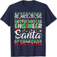Be Nice To Geotechnical Engineer Santa Is Watching Christmas T-Shirt - T-Shirt | Navy