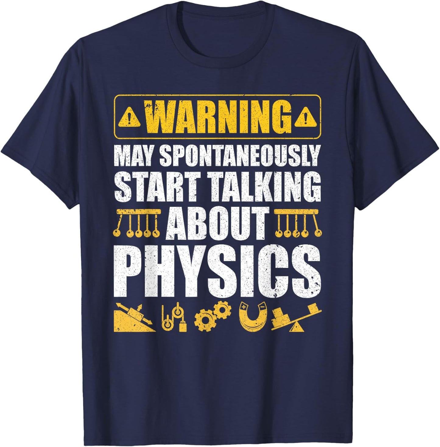 Cute Physics Art Women Physics Teacher Geeky Science T-Shirt - T-Shirt | Navy