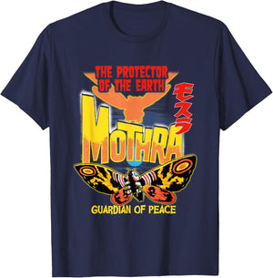 Godzilla Mothra Guardian of Peace T-Shirt - T-Shirt | Navy