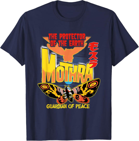 Godzilla Mothra Guardian of Peace T-Shirt - T-Shirt | Navy