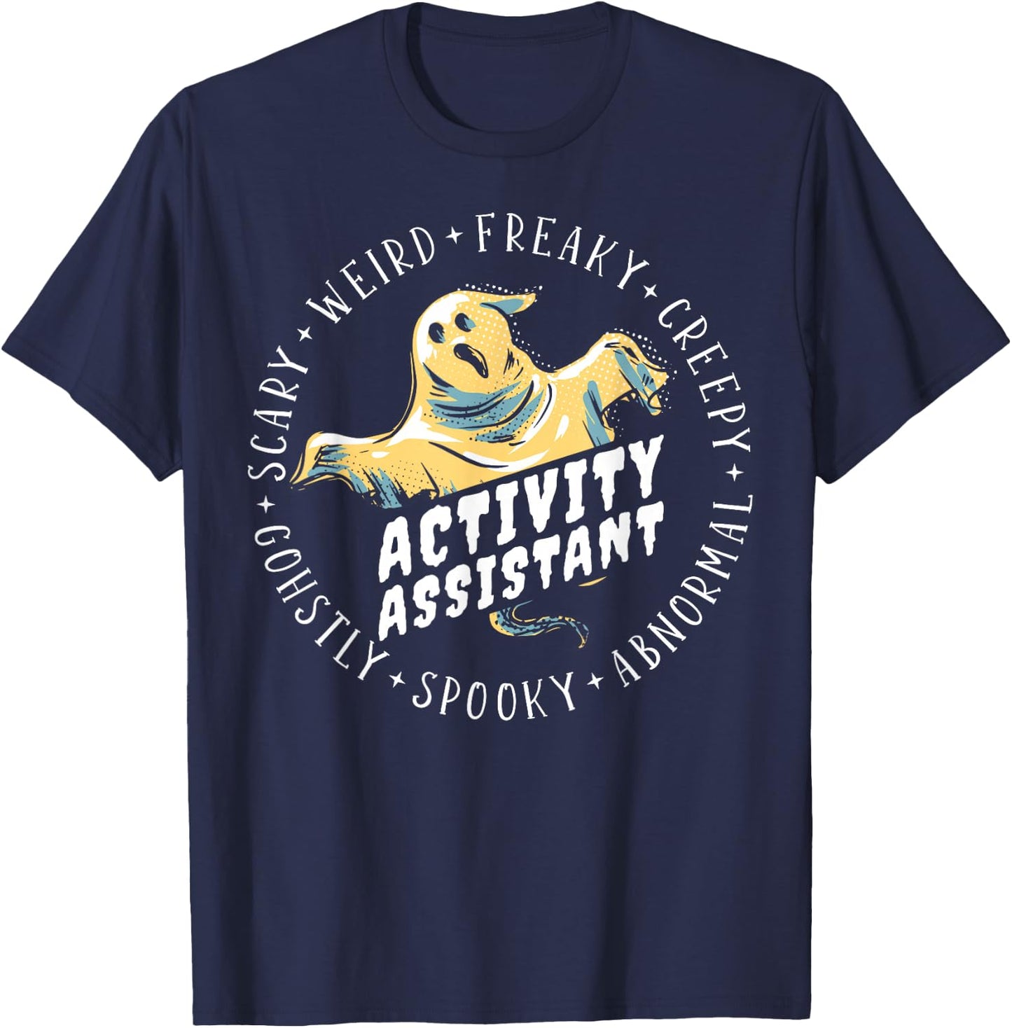 Halloween Activity Assistant T-Shirt - T-Shirt | Navy
