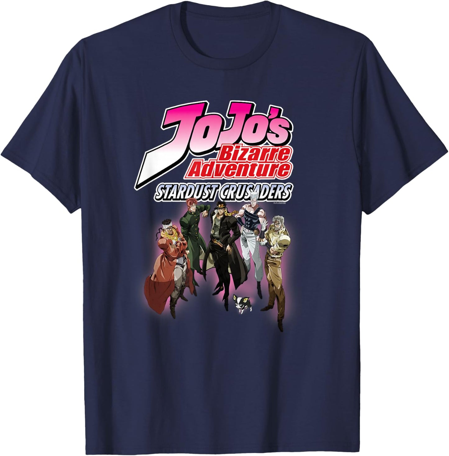 JoJo's Bizarre Adventure Part 3 Stardust Crusaders Anime T-Shirt - T-Shirt | Navy
