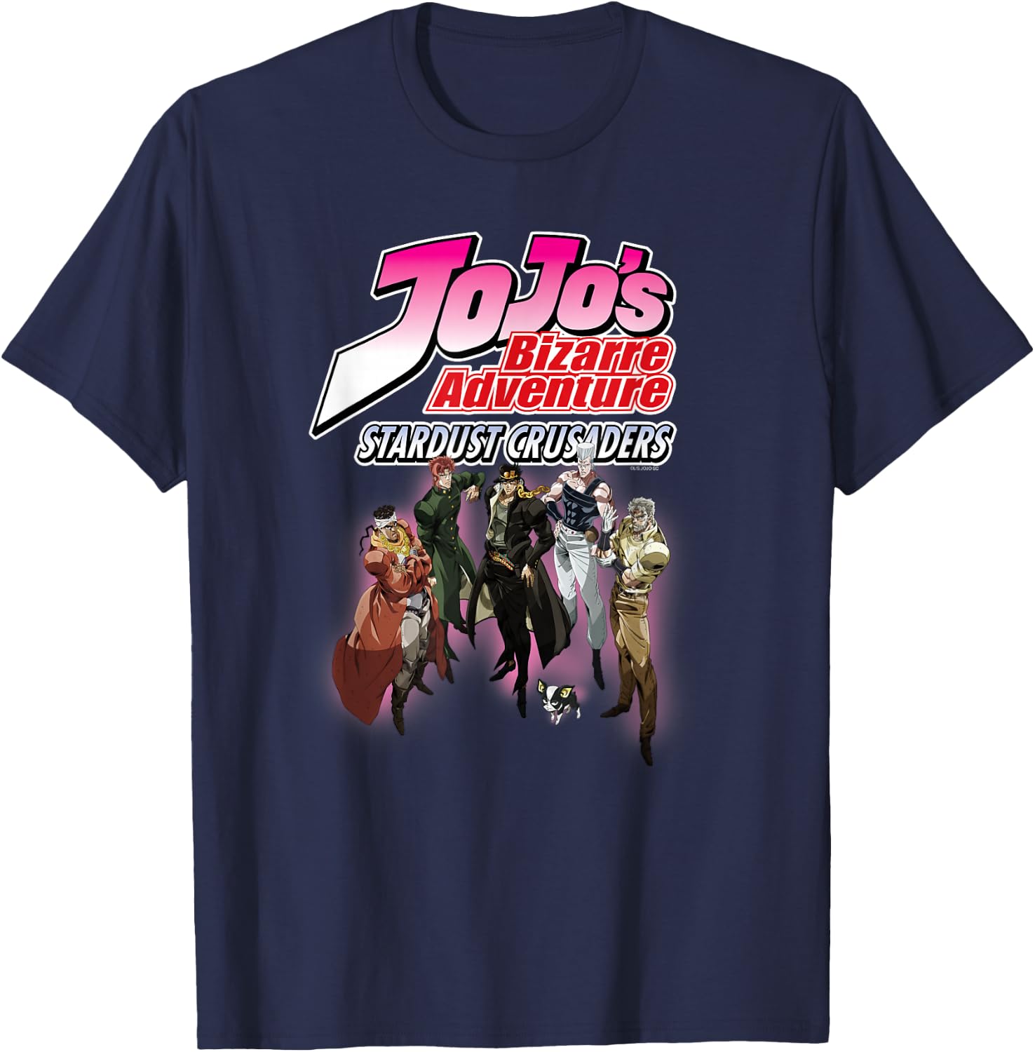 JoJo's Bizarre Adventure Part 3 Stardust Crusaders Anime T-Shirt - T-Shirt | Navy